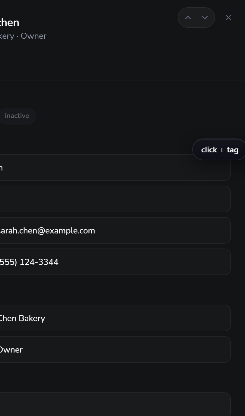 add tags — step 2