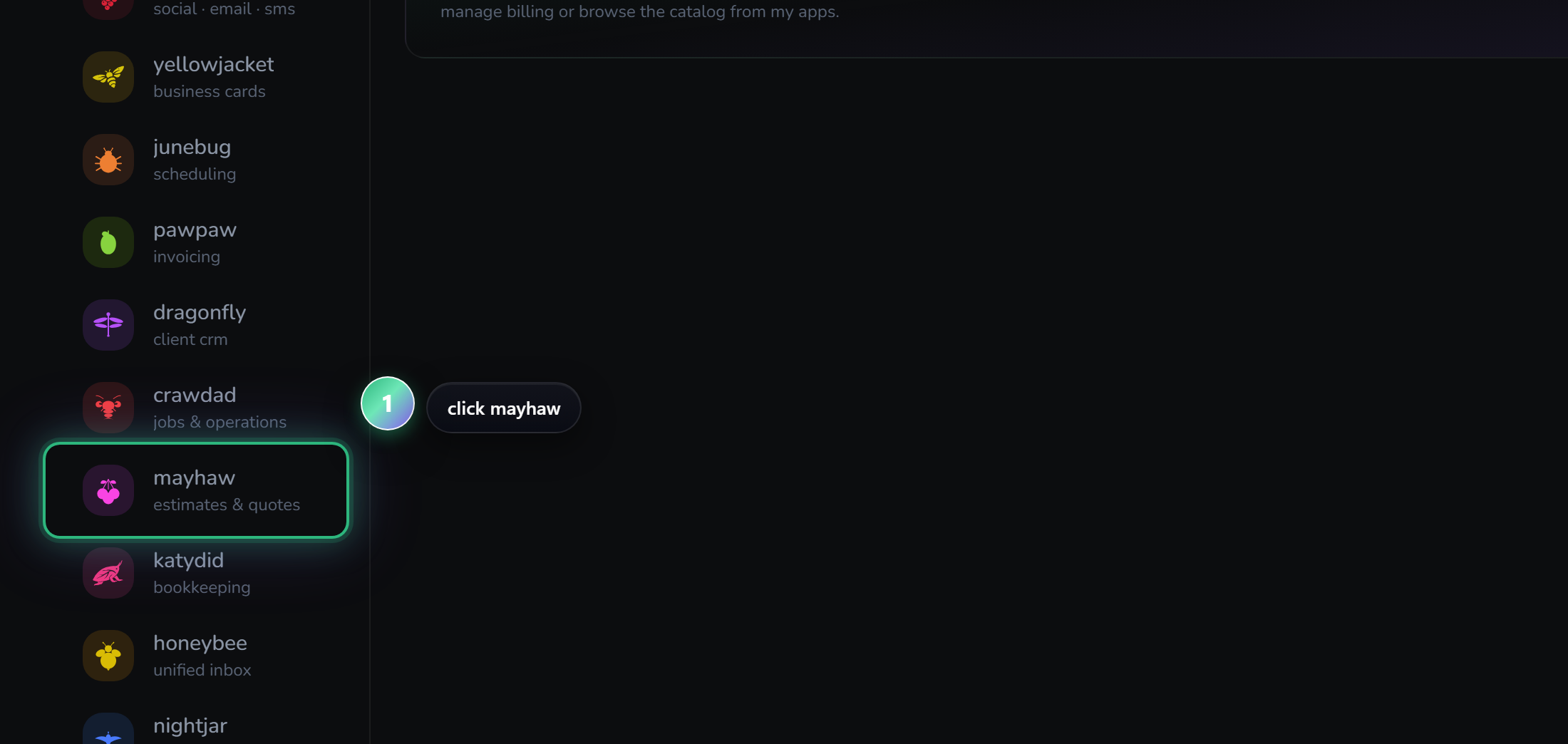 open the accepted estimate — step 1