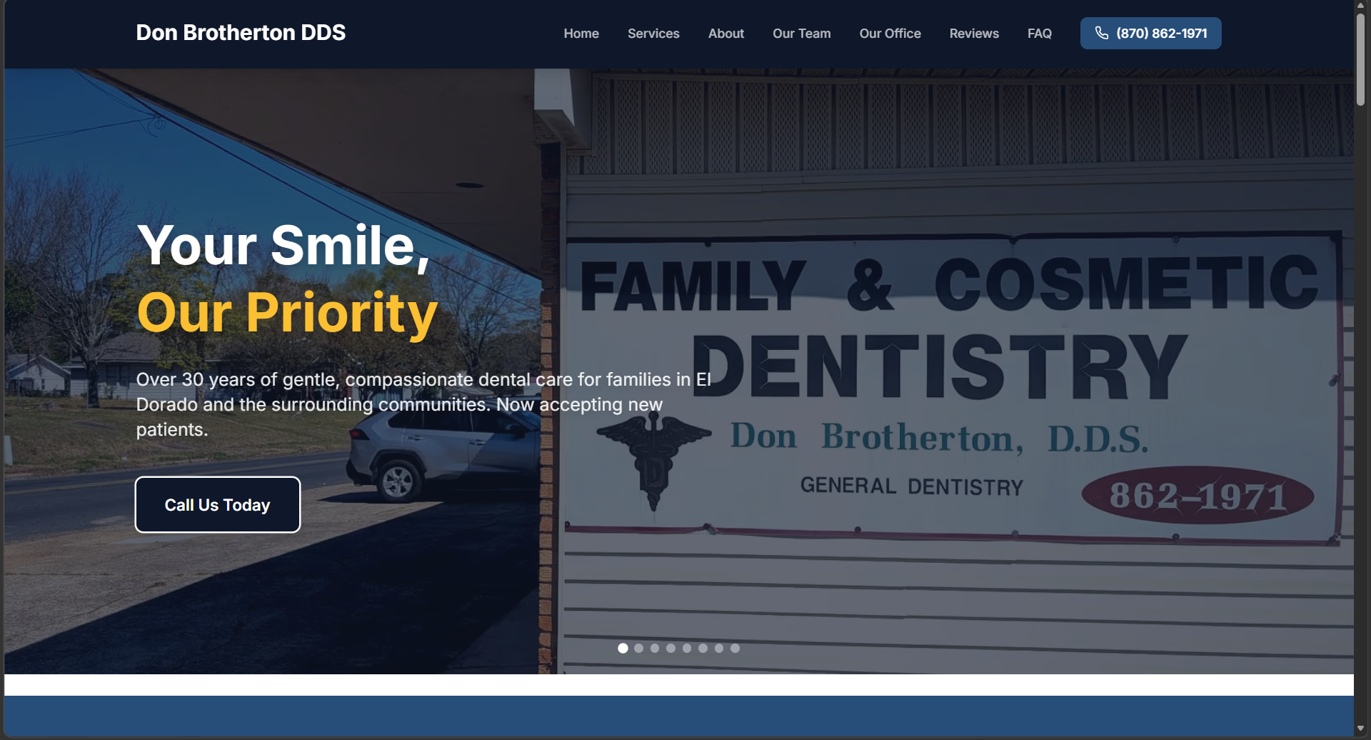 Don Brotherton Dental — site preview